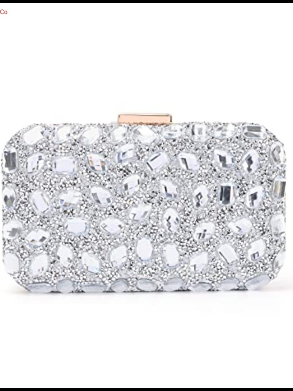 Crystal Evening Clutch with Chain Strap Rhinestone Handbag for Wedding Party